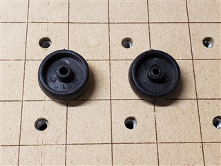 View of Wheels Removed from Casters